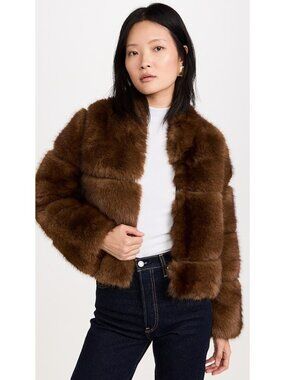 APPARIS Women's Mink Sai Short Coat Size L